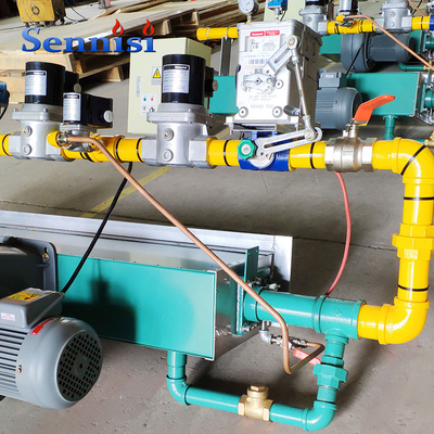 Queimador de gás natural industrial proporcional da fornalha quente da tesoura